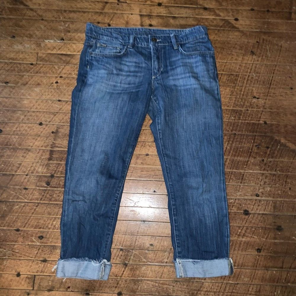 Joe’s cuffed best friend normcore distressed 27 crop jeans
